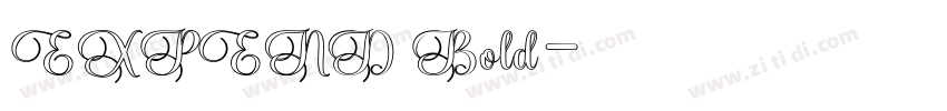 EXPEND Bold字体转换
